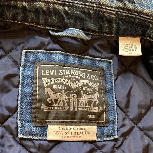 NWT Quilted Levi’s Jacket - Picture 3 of 12